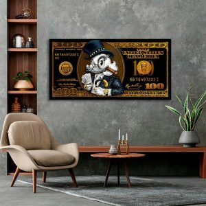 Poster Pop Art Comic Scrooge Dollar McDuck Canvas Painting